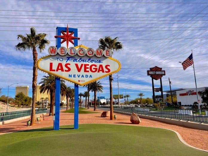 Las Vegas town sign