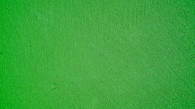 Bright green patch of astroturf